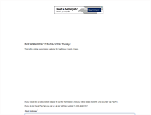 Tablet Screenshot of browncountypress.clermontsunpublishing.com